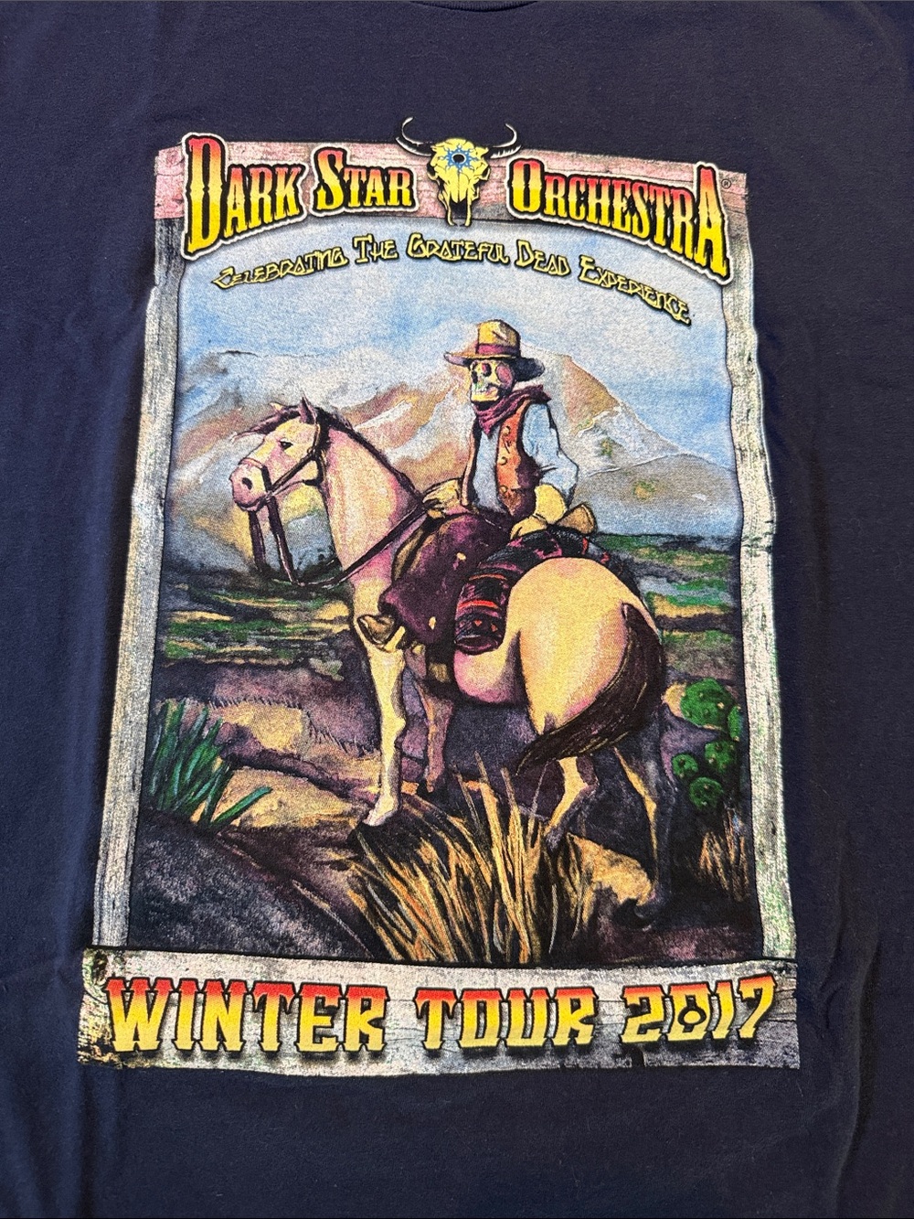 Dark Star Orchestra Winter Tour 2017 Graphic Tee - Navy Grateful Dead